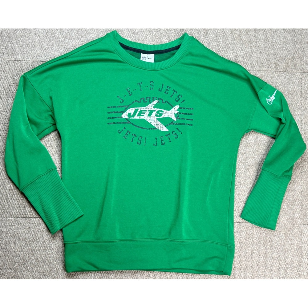 Nike Dri-Fit NFL Women's New York Jets Long Sleeve Sweatshirt Size Medium